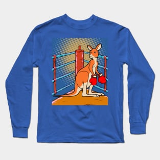 Boxing Glove Boxing Kangaroo Fighting Long Sleeve T-Shirt